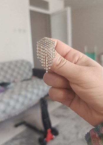 Altın Renkli taşlıGöbek Piercing - Görsel 3