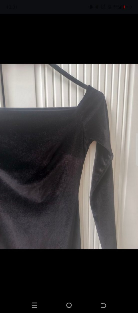 Uzun Kollu Siyah Midi Elbise adl marka - Görsel 2