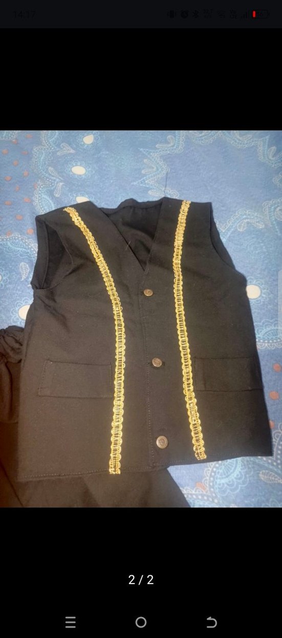 Siyah Çocuk Yöresel kıyafet - Görsel 2