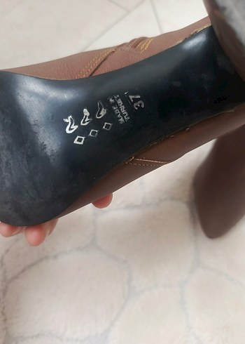 Kahverengi Süet Stiletto Topuklu Kadın Bot - Görsel 5