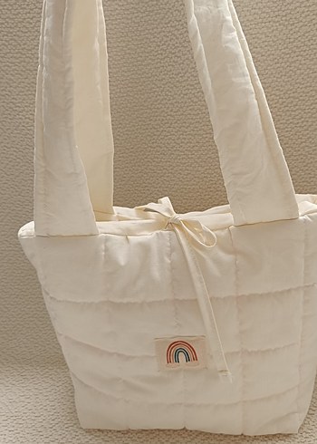 Beyaz Pastel Renkli Kol Çantası - Görsel 3