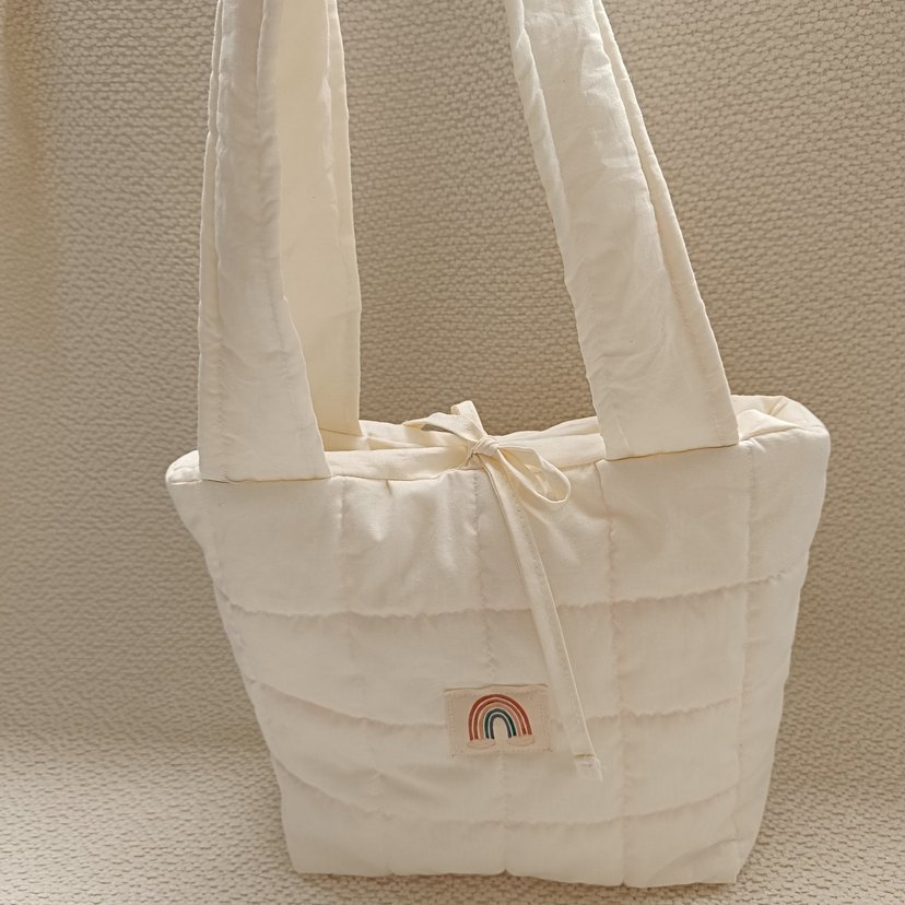 Beyaz Pastel Renkli Kol Çantası - Görsel 3