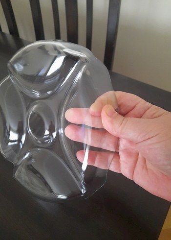 Bölmeli Şeffaf Cam Servis Tabağı - Görsel 2