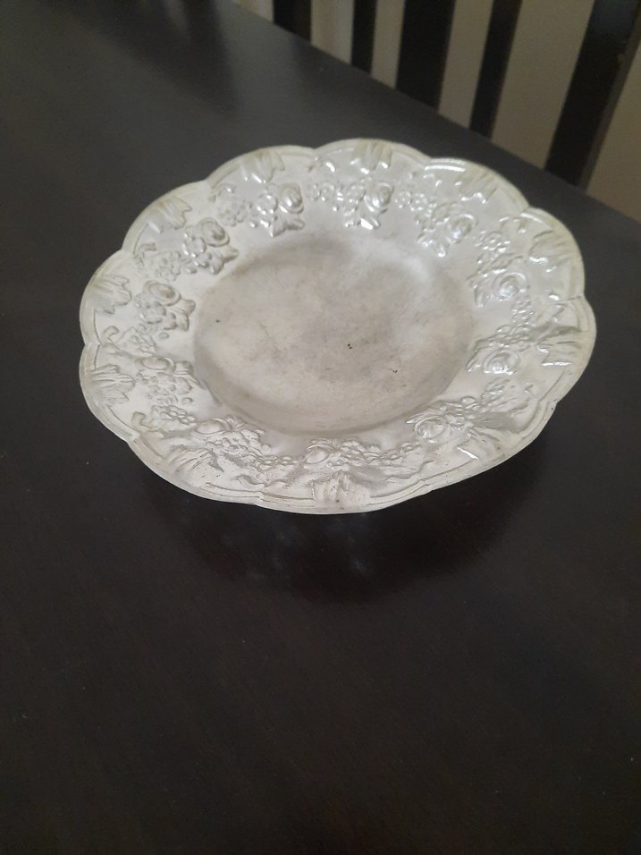 Parlak gümüş görünümlü Tabak - Görsel 2