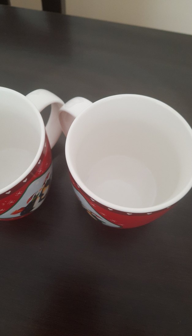 Kırmızı Penguen Desenli 2'li Kupa Seti - Görsel 3