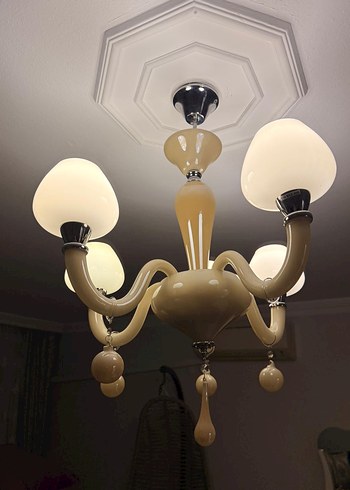 Bej Renkli Modern Avize - Görsel 4