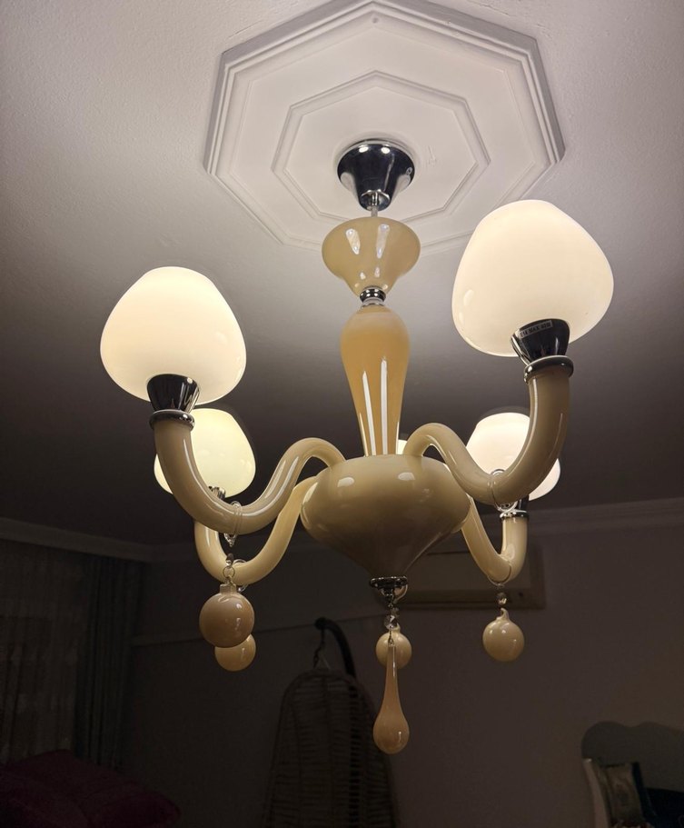 Bej Renkli Modern Avize - Görsel 4