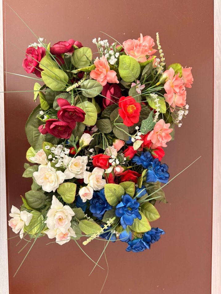 Renkli Yapay Çiçek Aranjmanı - Görsel 2