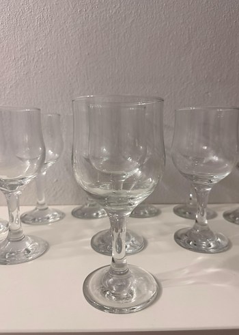 10 ADET Şeffaf Ayaklı Bardak Seti - Görsel 2