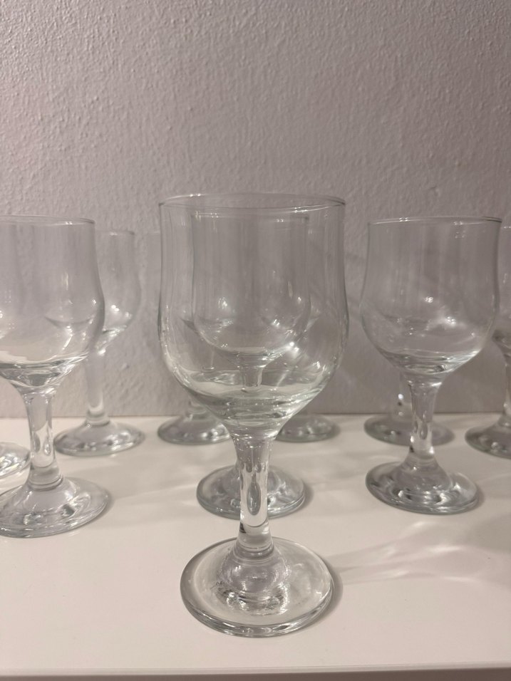 10 ADET Şeffaf Ayaklı Bardak Seti - Görsel 2