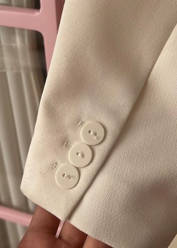 Bershka Beyaz Kadın Blazer Ceket - Görsel 6