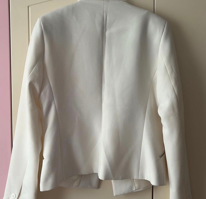 Bershka Beyaz Kadın Blazer Ceket - Görsel 5