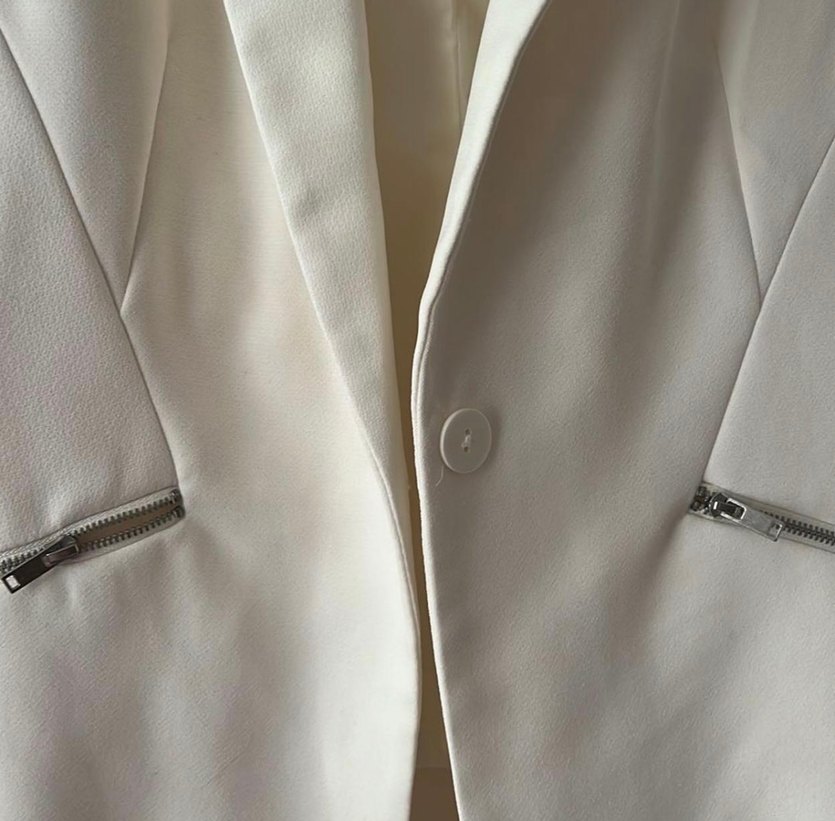 Bershka Beyaz Kadın Blazer Ceket - Görsel 2