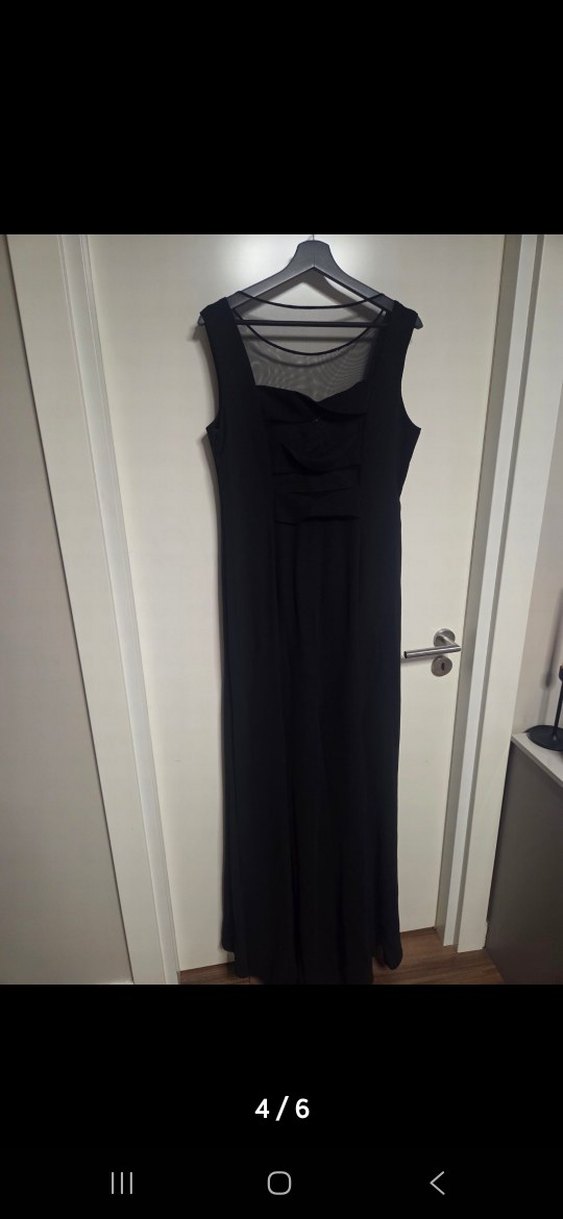 Kadın Altın Renkli Uzun Abiye Elbise - Görsel 4