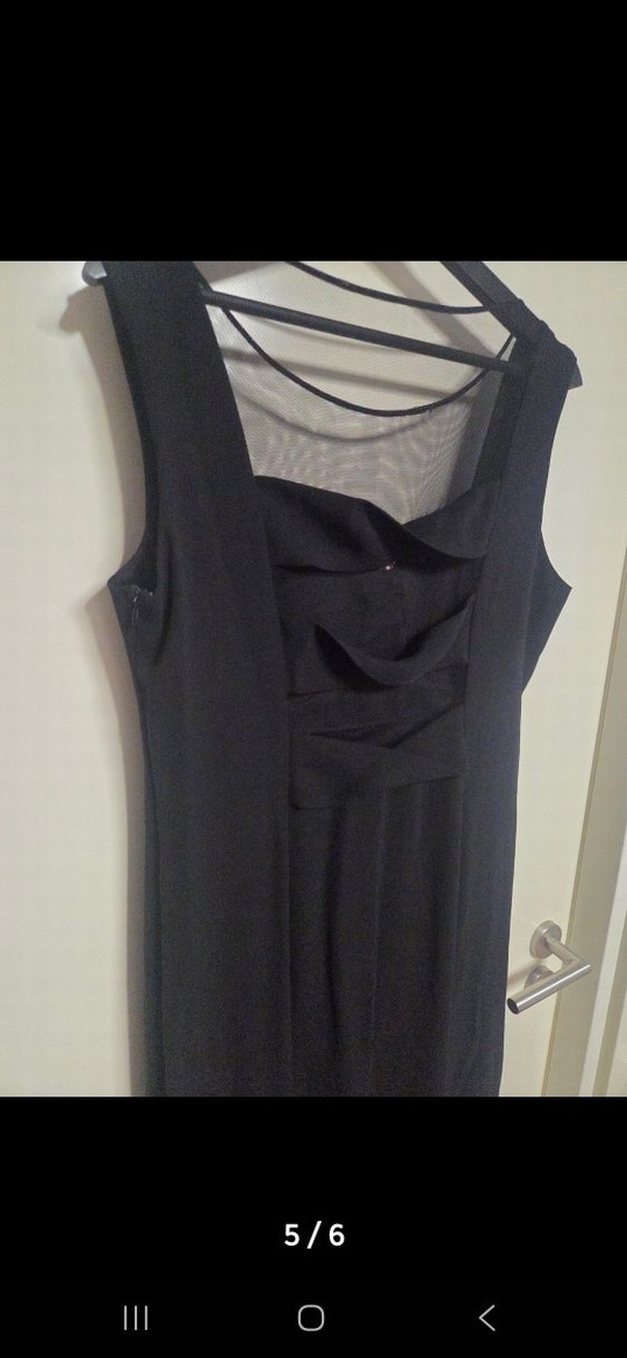 Kadın Altın Renkli Uzun Abiye Elbise - Görsel 5