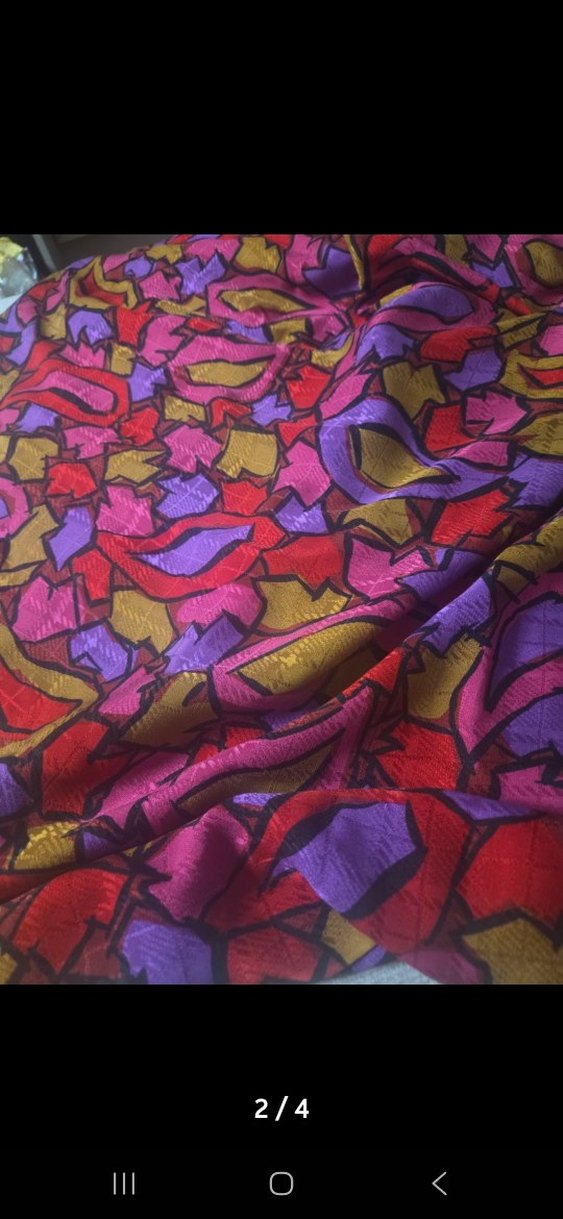 renkli özel İpek Saten parça kumaş - Görsel 2