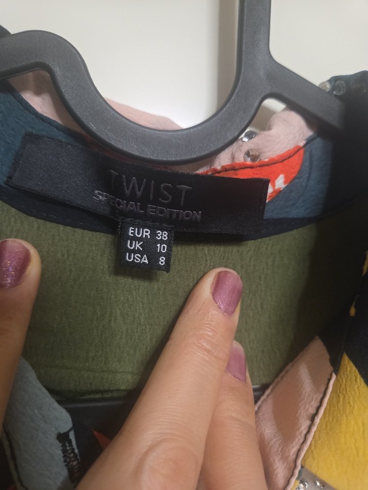 Twist özel seri taşlı Desenli Uzun Kollu  Gömlek - Görsel 5