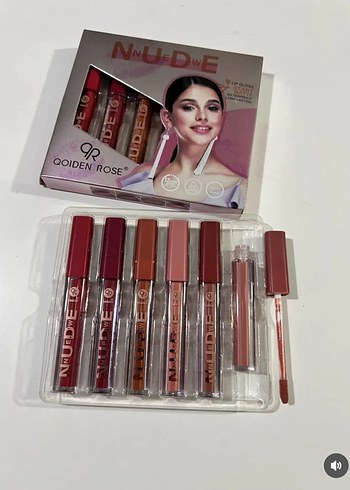 GOIDENROSE Nude Dudak Parlatıcısı Seti