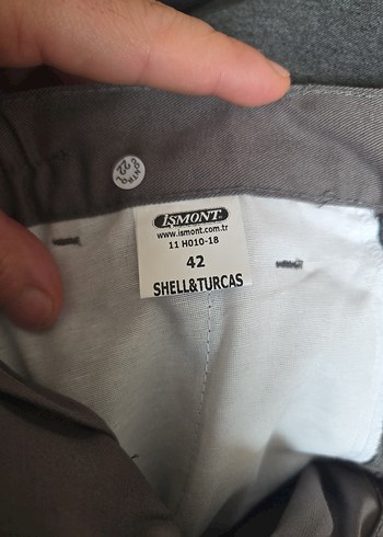 Gri Regular Fit Erkek Kemerli Pantolon - Görsel 2