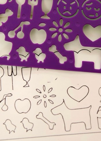 Şekilli cetvel (3lü set) - Görsel 2