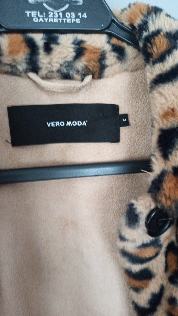 Leopar Desenli Kadın Suni Kürk Midi Ceket - Görsel 3