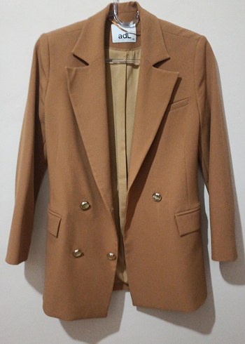 Kahverengi kumaş Kadın Takım Elbise - Görsel 3