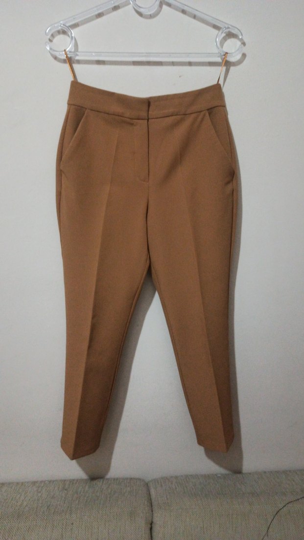 Kahverengi kumaş Kadın Takım Elbise - Görsel 4