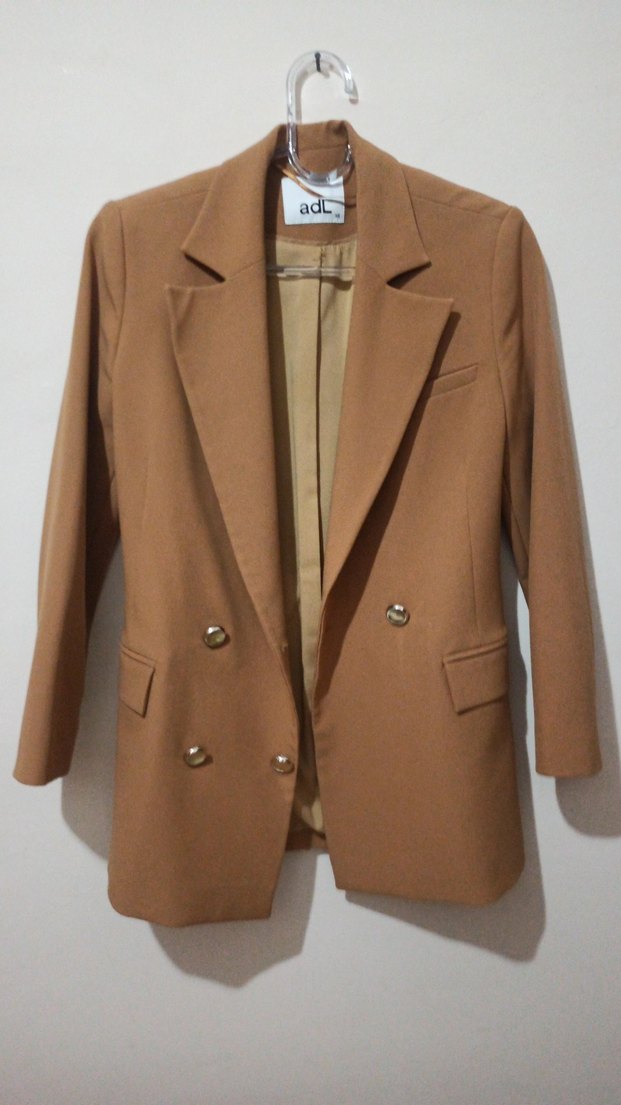 Kahverengi kumaş Kadın Takım Elbise - Görsel 3