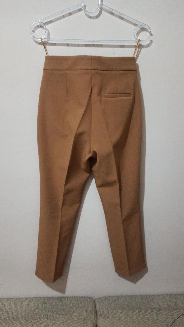 Kahverengi kumaş Kadın Takım Elbise - Görsel 5