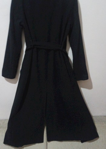 Kadın Siyah Uzun Goth Palto - Görsel 3