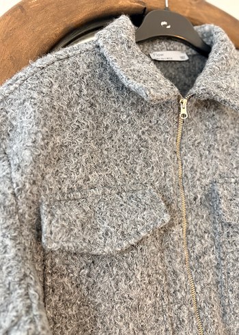 Gri kaşe ceket - Görsel 2