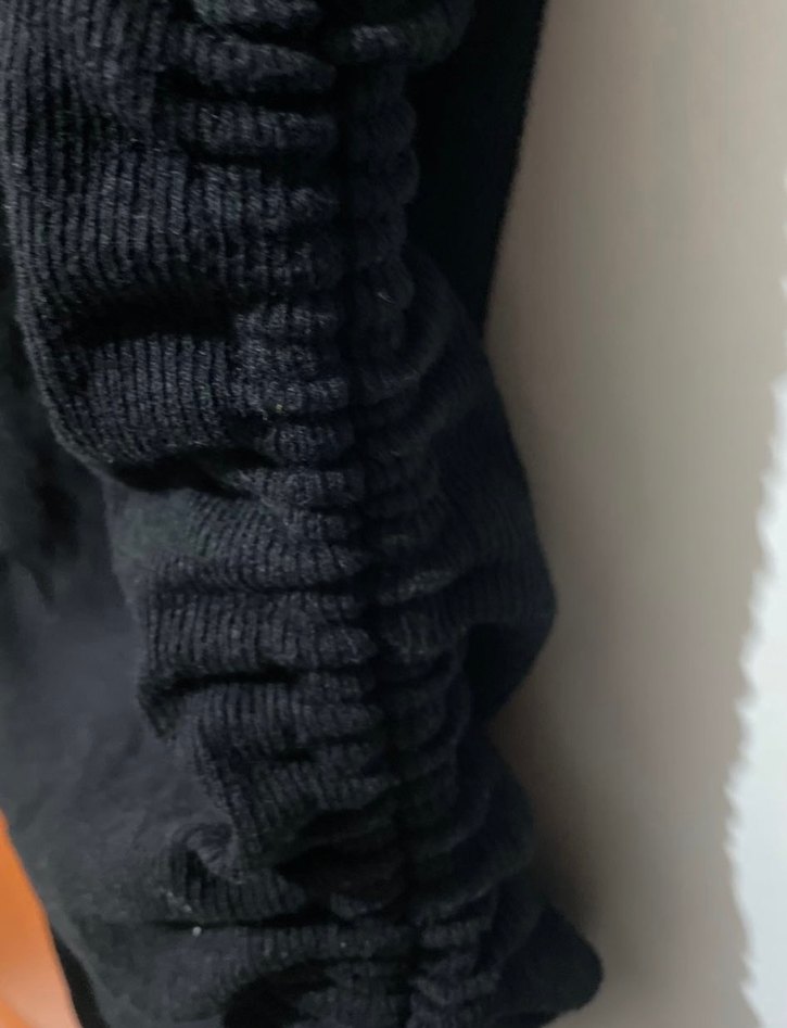 Siyah Mini Deri Kemerli Kadın Elbise - Görsel 4