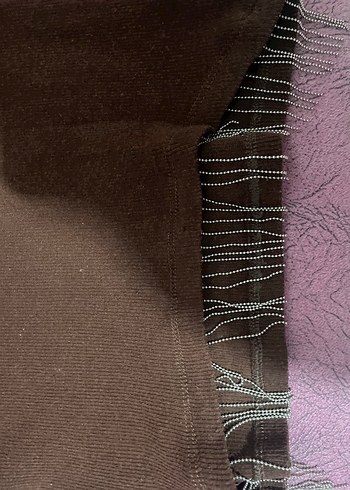 Kahverengi Boğazlı Uzun Kollu Triko Kazak - Görsel 2