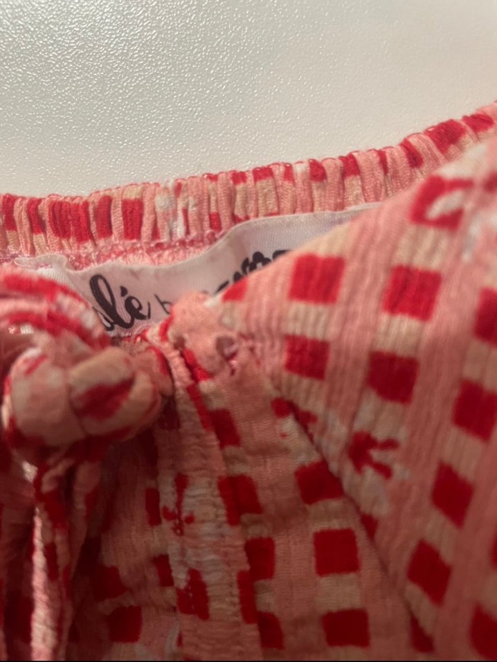 Kırmızı Bağcıklı Mini Bluz - Görsel 2