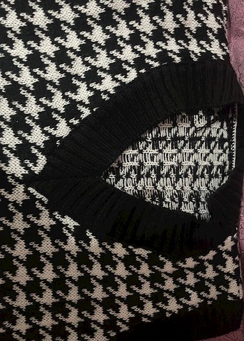 Kadın Siyah V Yaka Örgü Süveter - Görsel 4