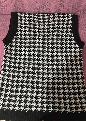 Kadın Siyah V Yaka Örgü Süveter - Görsel 2