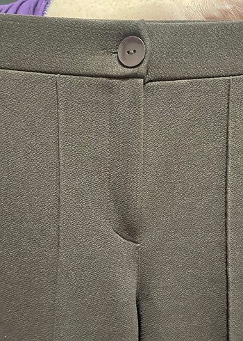 Kadın Kahverengi  Kumaş Pantolon - Görsel 2