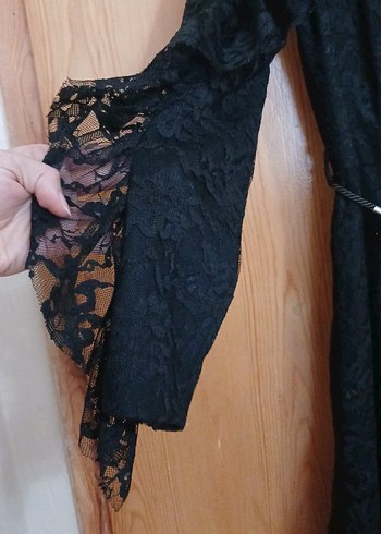 Siyah Gotik Uzun Abiye Elbise - Görsel 3