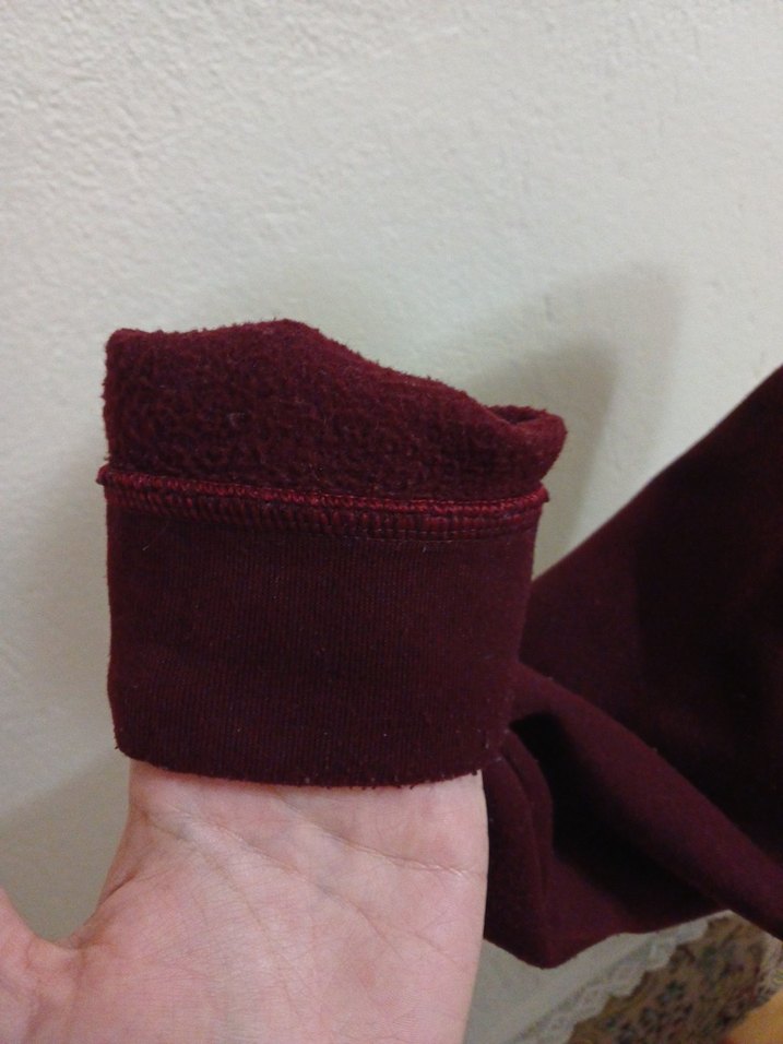 Bordo Kapüşonlu Salaş Sweatshirt - Görsel 4