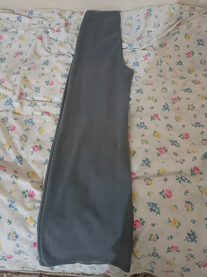 Gri Midi Kadın Kumaş Pantolon - Görsel 3