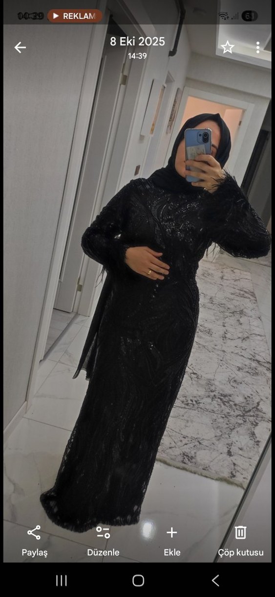 TESETTÜR ABİYE BONCUK İŞLEMELİ - Görsel 2