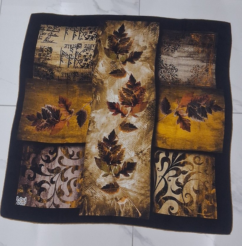 LEVİDOR İPEK TWİL EŞARP - Görsel 3