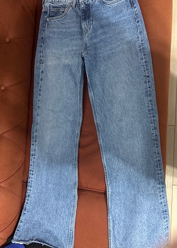 Mavi Rahat Kesim Kadın Kot Pantolon - Görsel 2