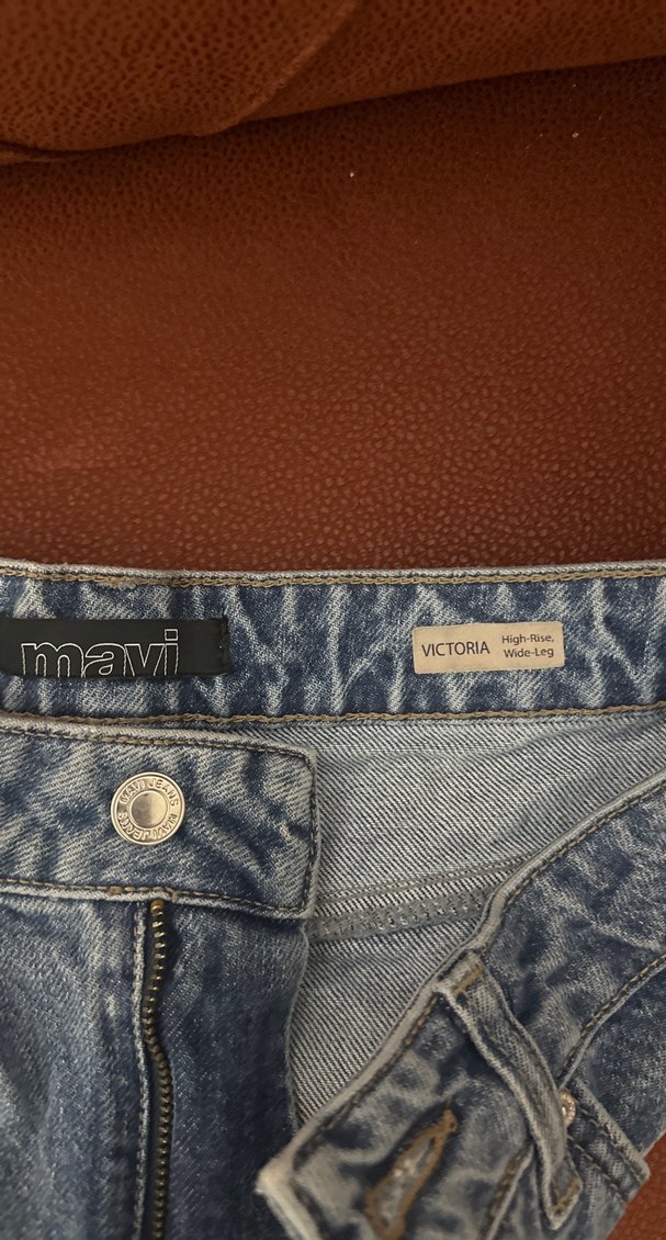 Mavi Rahat Kesim Kadın Kot Pantolon - Görsel 4