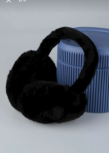 Siyah Kürk Detaylı Kulaklık - Görsel 3