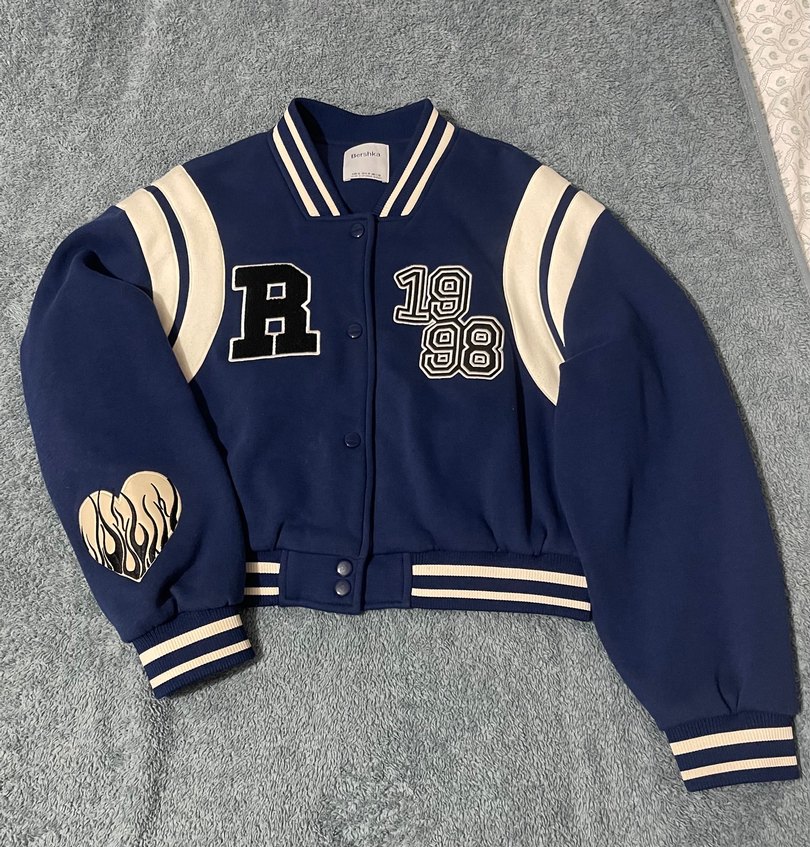 Düğmeli Mavi Ceket - Görsel 2