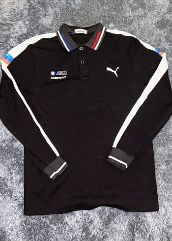 Siyah Erkek uzun Kollu Polo Yaka - Görsel 2