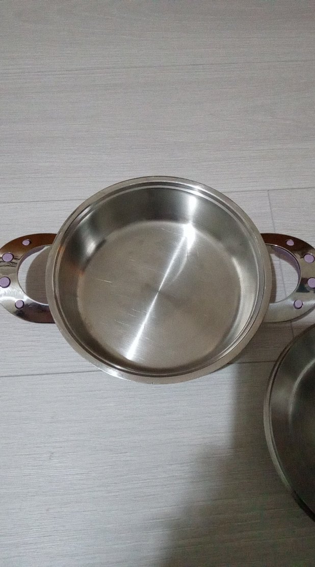 Mor Saplı Parlak Paslanmaz Çelik Tencere - Görsel 2