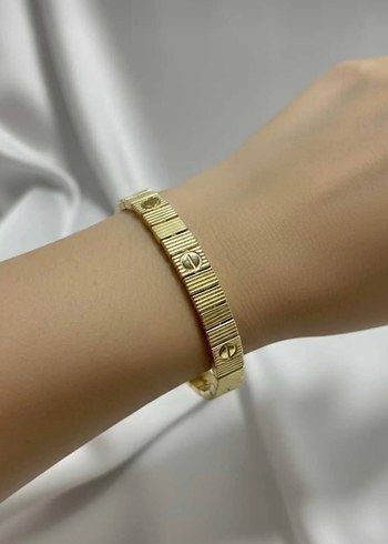 Love Serisi Gold Lastikli Bileklik - Görsel 2