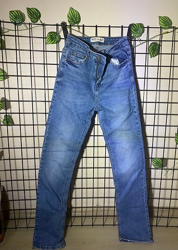 Kadın Açık Mavi Regular Fit Midi Kot Pantolon - Görsel 2